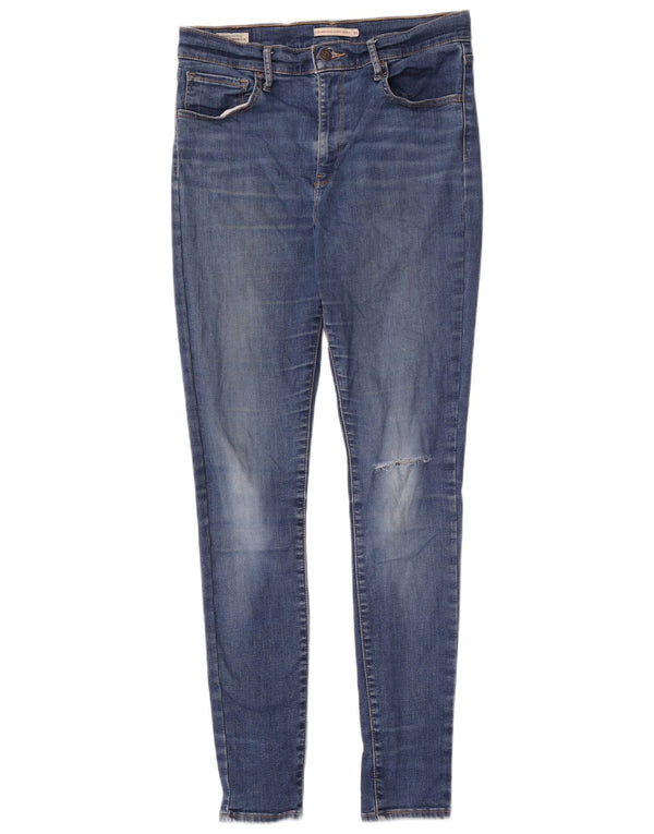 Levi's Damen 720 High Rise Super Skinny Jeans W30 L32 Blaue Baumwolle