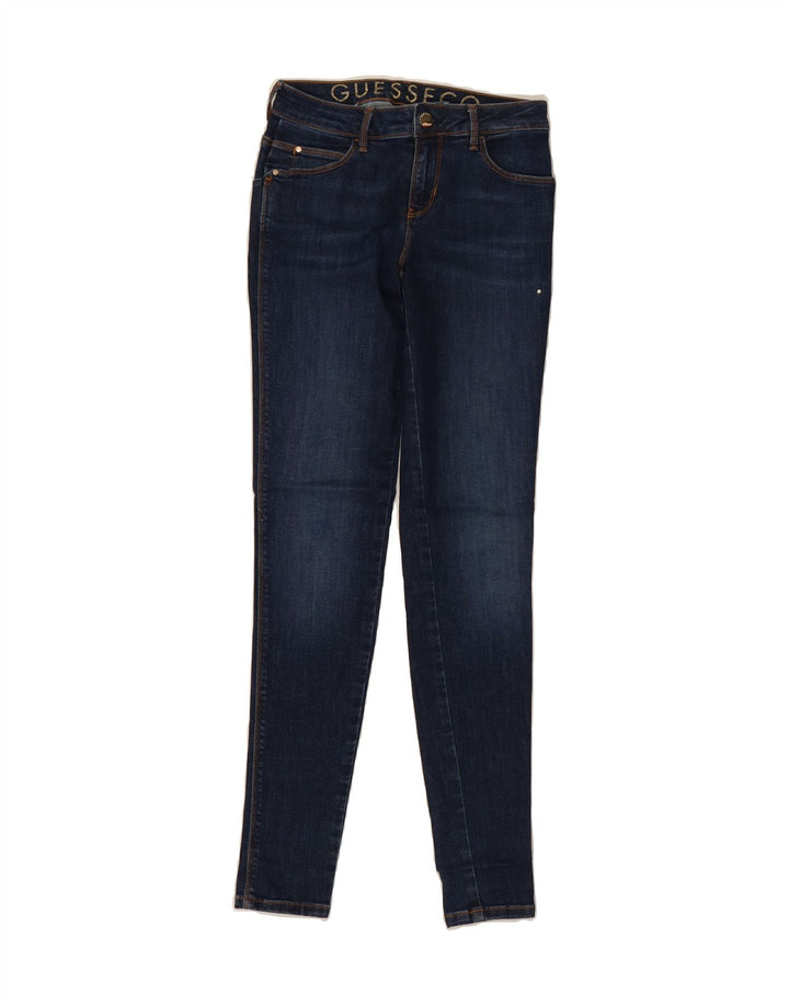 GUESS Womens Skinny Jeans W25 L32 Blue Cotton Vintage Guess and Second-Hand Guess from Messina Hembry 