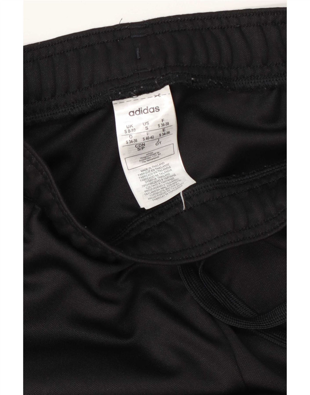 Adidas Damen Climalite Trainingshose UK 8/10 Small Schwarz Polyester