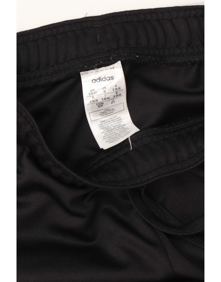 Adidas Damen Climalite Trainingshose UK 8/10 Small Schwarz Polyester