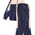 Asics Herren-Trainingsanzug mit Grafik, IT 52, groß, Marineblau, Farbblock