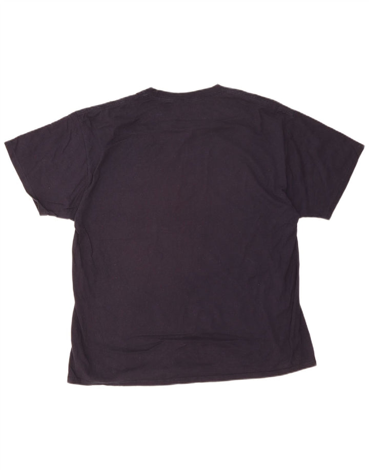 Champion Herren T-Shirt Top XL Marineblau Baumwolle