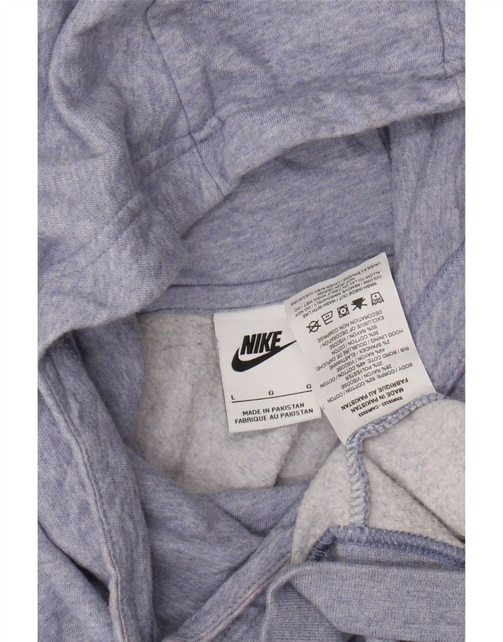 NIKE Damen-Pullover mit übergroßem Kapuzenpullover, Gr. 16, Größe L, Lila, gefleckte Baumwolle