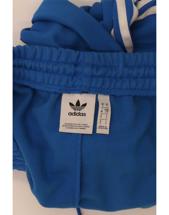 Adidas Herren-Trainingshose, Jogginghose, klein, blau, Polyester