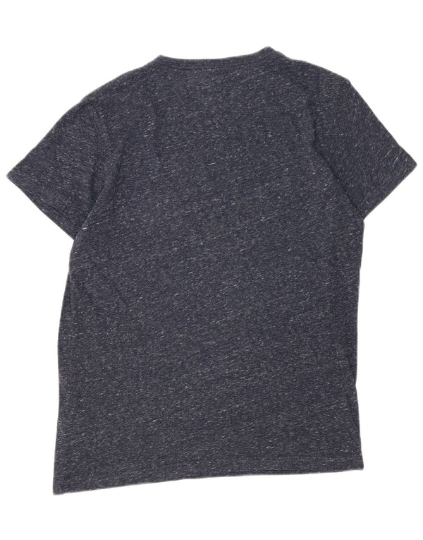 Tommy Hilfiger Herren-T-Shirt mit Grafik, Mittelgroßes marineblau meliertes Polyester