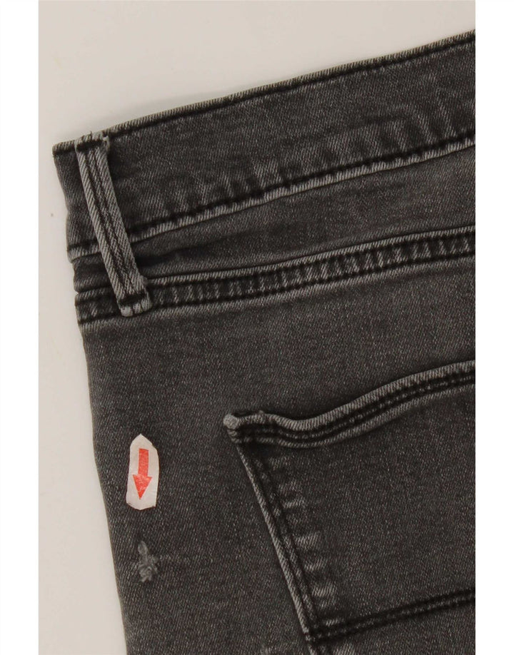 Marks & Spencer Herren Straight Jeans W42 L29 Graue Baumwolle