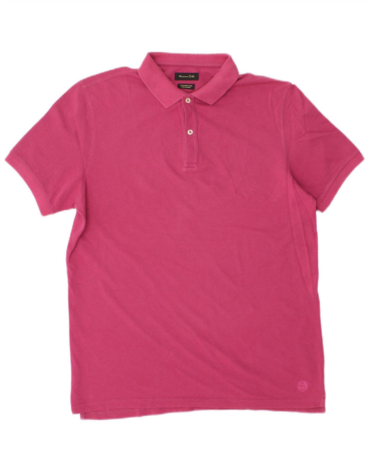 Massimo Dutti Herren Poloshirt Large Pink