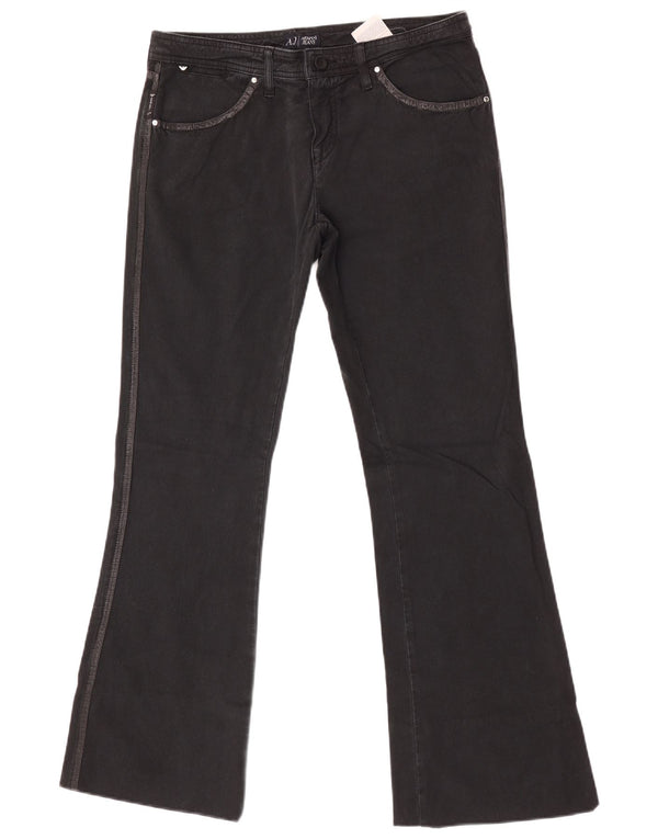 Armani Damen Bootcut Jeans W30 L31 Schwarze Baumwolle