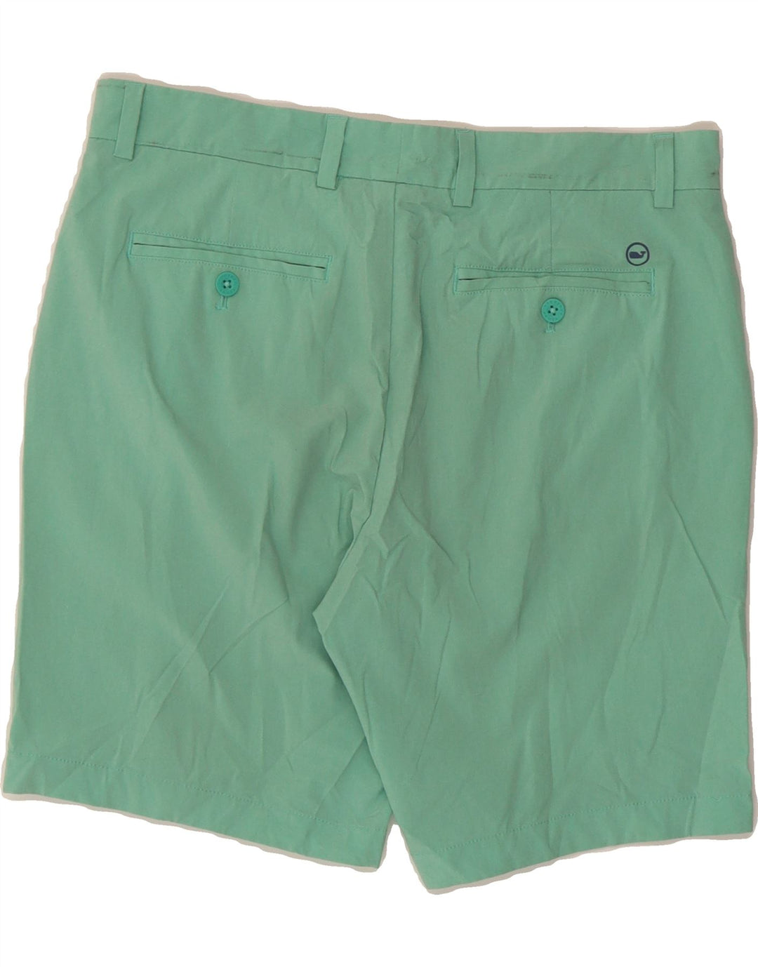 VINEYARD VINES Mens Performance Chino Shorts W32 Medium Green Polyester Vintage Vineyard Vines and Second-Hand Vineyard Vines from Messina Hembry 