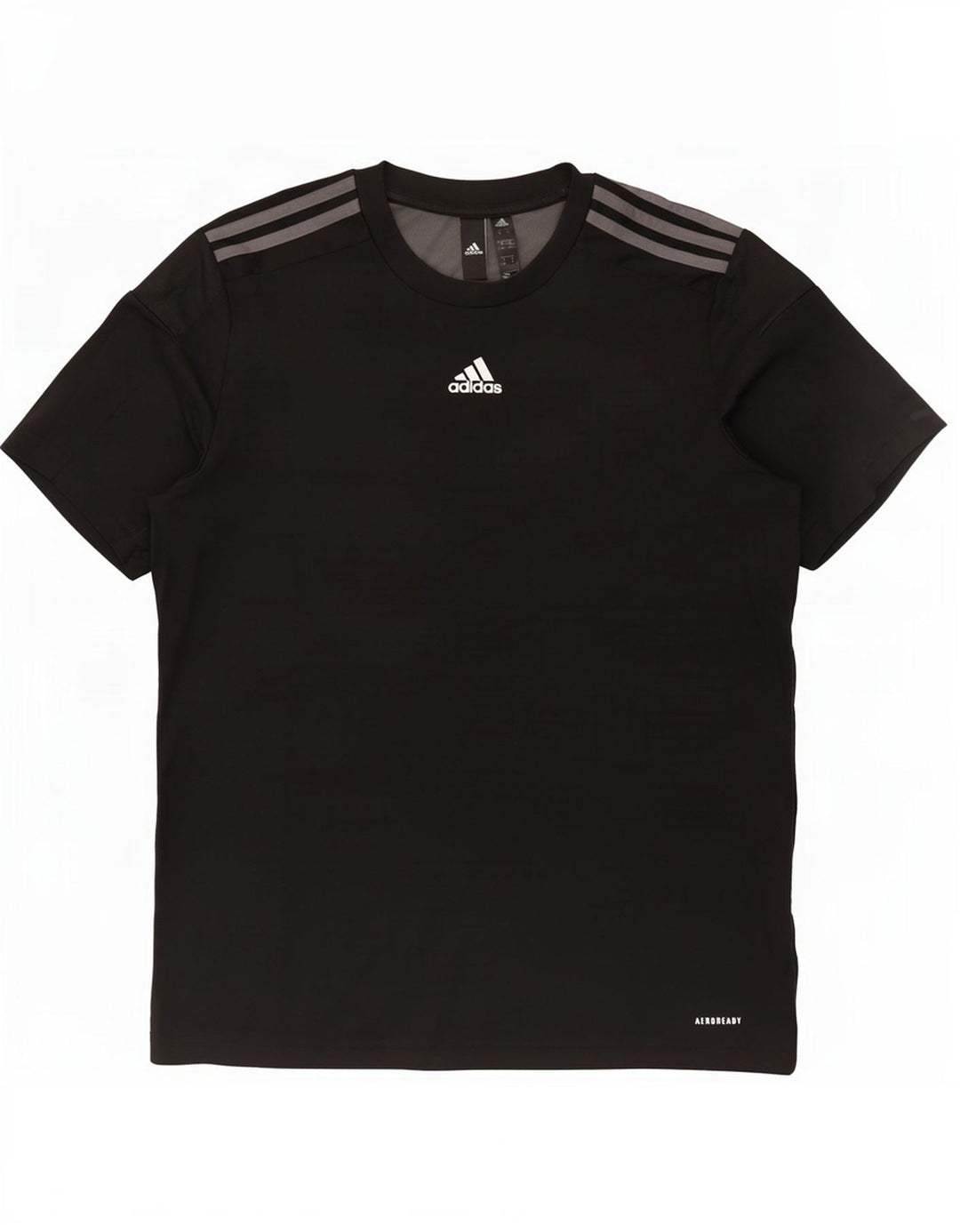 Adidas Herren Aeroready T-Shirt Top Medium Schwarz Colourblock Polyester
