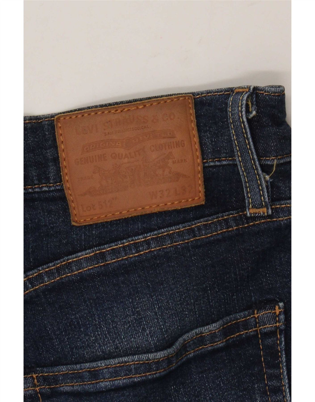 Levi's Herren 512 Slim Tapered Jeans W32 L32 Marineblau