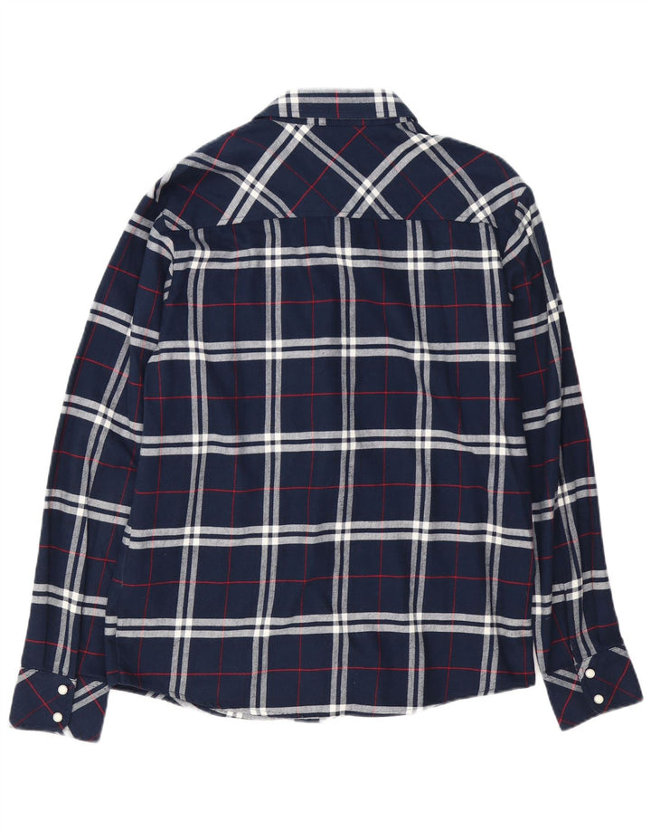 Carhartt Herren-Flanellhemd, groß, marineblau, kariert, Baumwolle