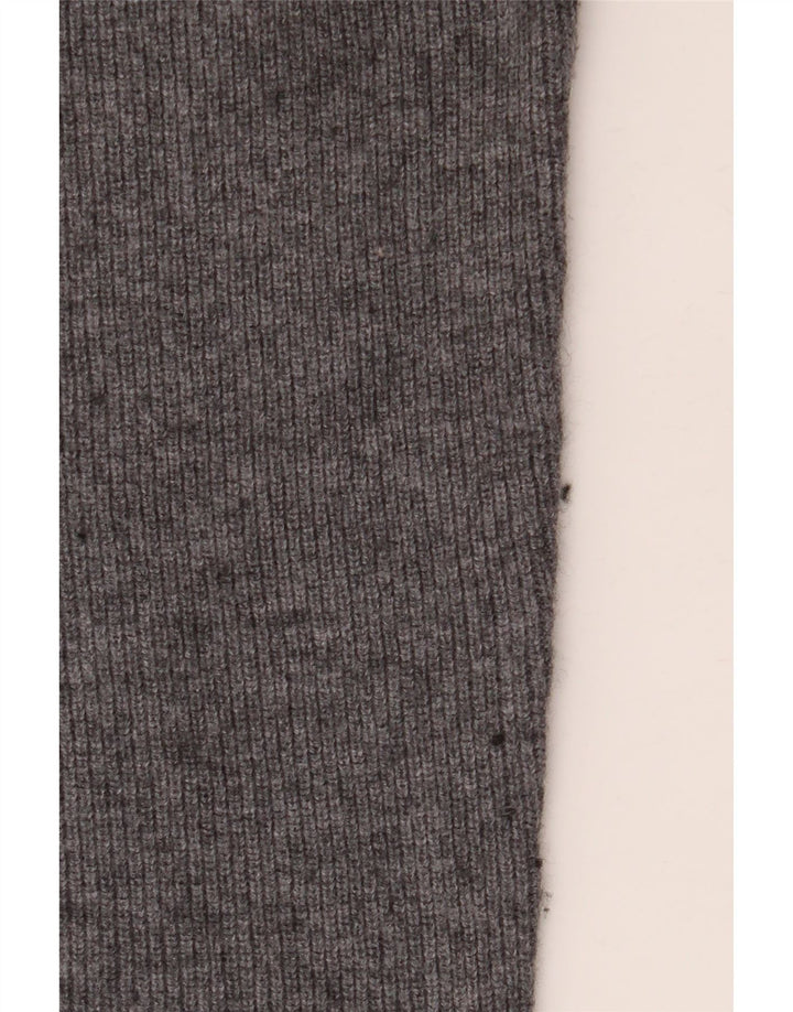 Massimo Dutti Herren Rollkragenpullover aus mittelgrauer Wolle