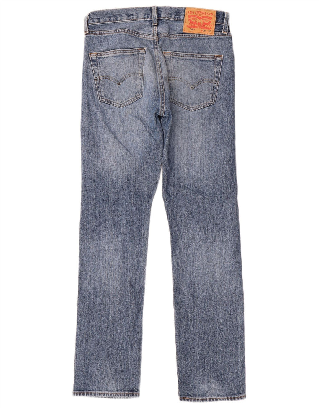 Levi's Herren 501 Straight Jeans W28 L30 Blaue Baumwolle