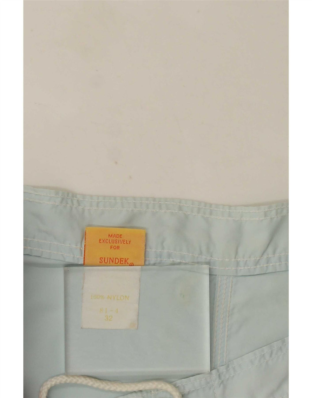 Sundek Herren-Badeshorts aus mittelblauem Colourblock-Nylon