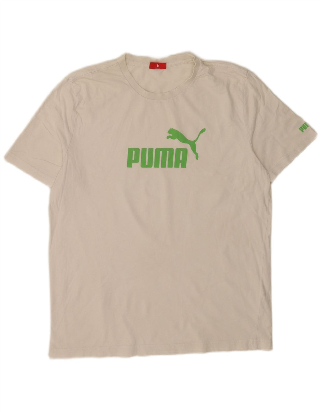 Puma Herren T-Shirt mit Grafik, Größe L, Weiß