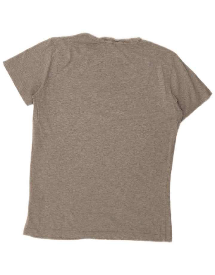 Calvin Klein Herren-T-Shirt mit Grafik, groß, graue Baumwolle
