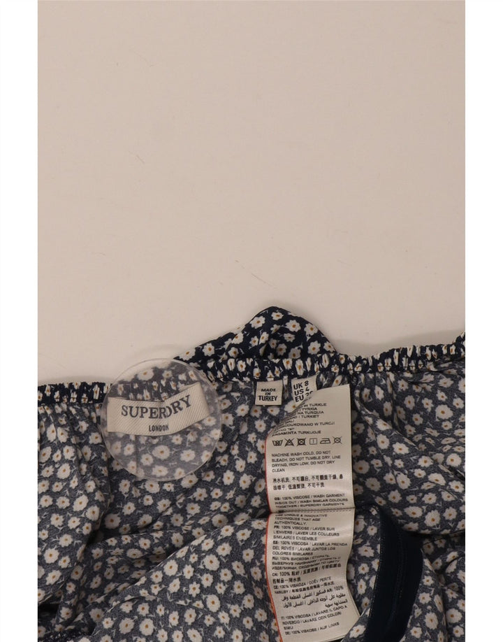 SUPERDRY Playsuit für Damen, Größe S, Marineblau, Viskose mit Blumenmuster