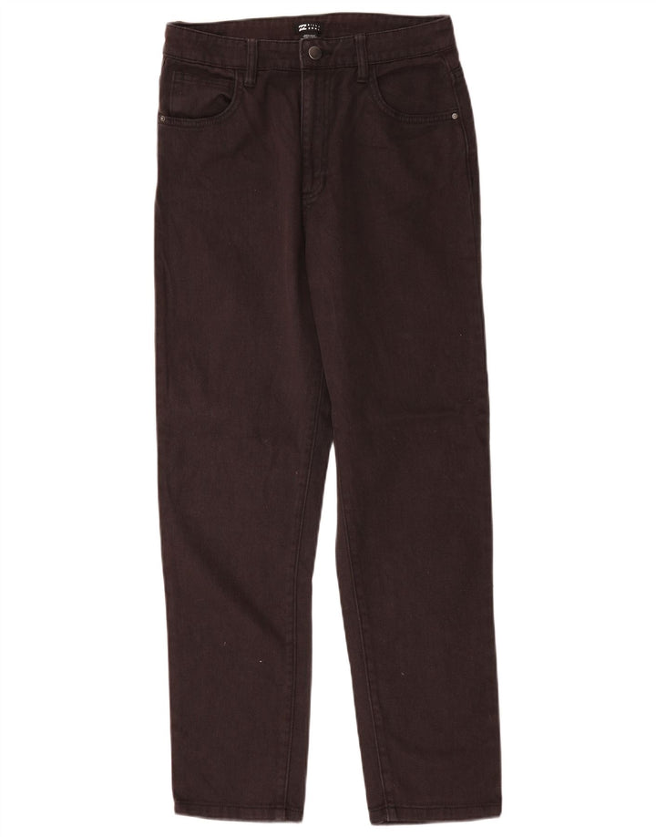 Billabong Damen Straight Jeans W28 L28 Schwarze Baumwolle