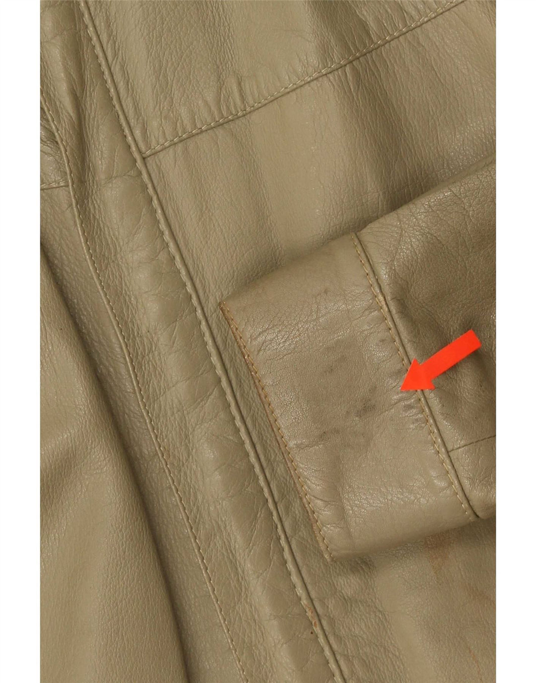 Vintage Herren Lederjacke UK 38 Medium Khaki