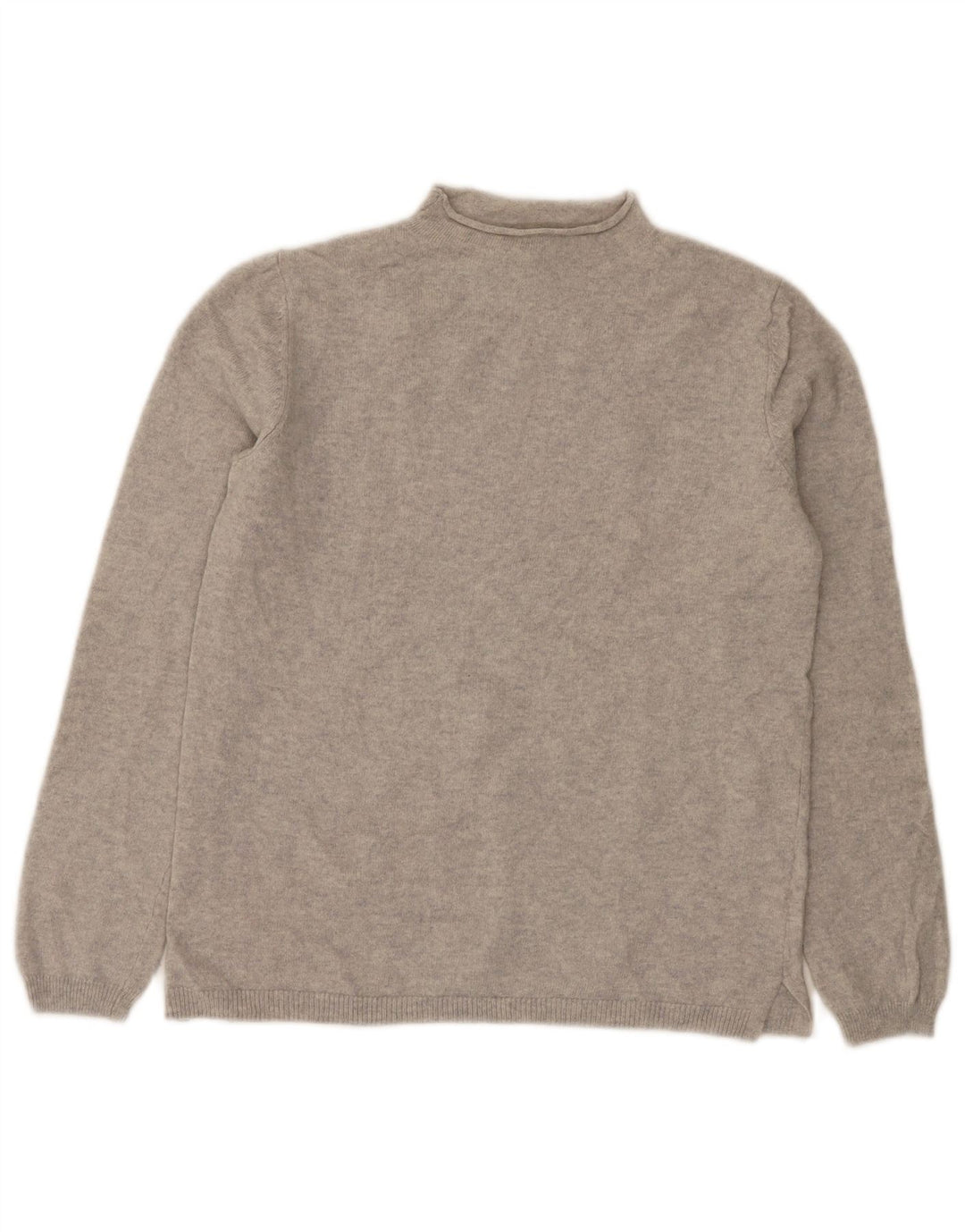 Massimo Dutti Damen-Pullover mit Rollkragen, Gr. 10, kleine graue Wolle