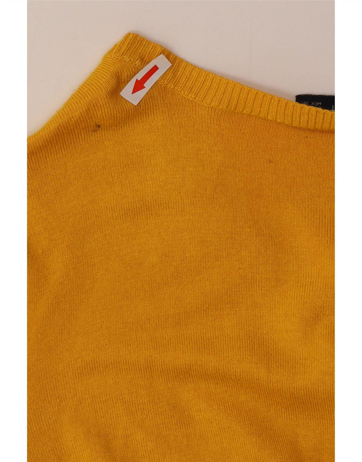 Zara Damen-Cardigan-Pullover UK 14 Large Gelb