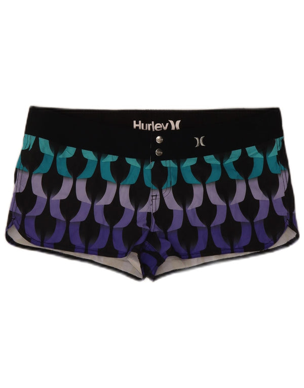 Hurley Damen Freizeitshorts US 10 Large W34 Mehrfarbig Geometrisch