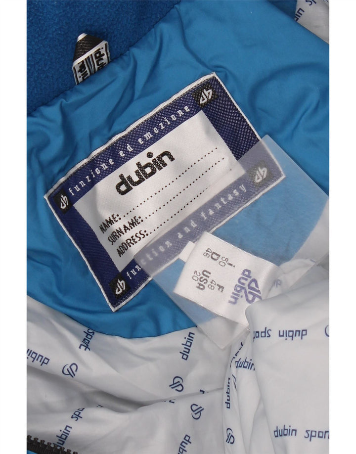 Dubin Herren-Skioverall mit Kapuze, IT 50, mittelblaues Farbblock-Polyester