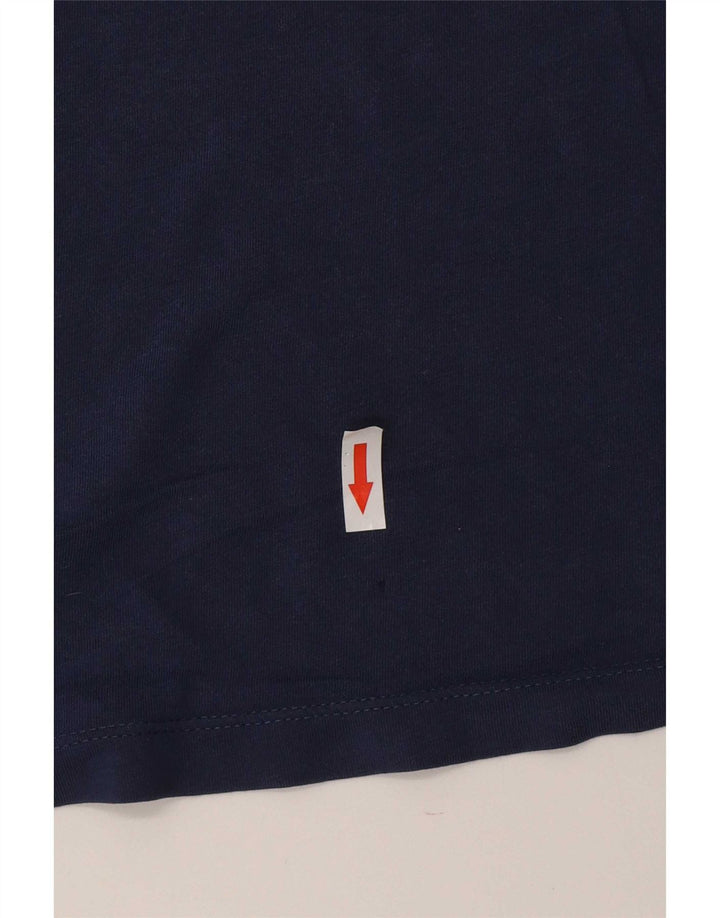 Nike Herren T-Shirt Top Large Marineblau Baumwolle