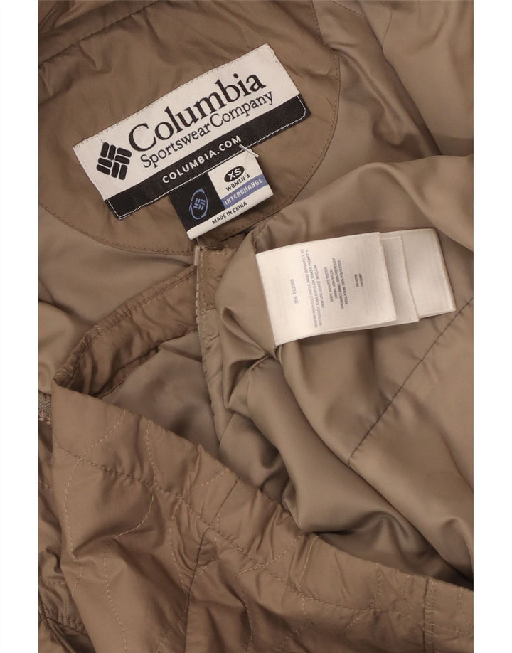 COLUMBIA Damen Interchange Steppjacke UK 6 XS Beige Polyester