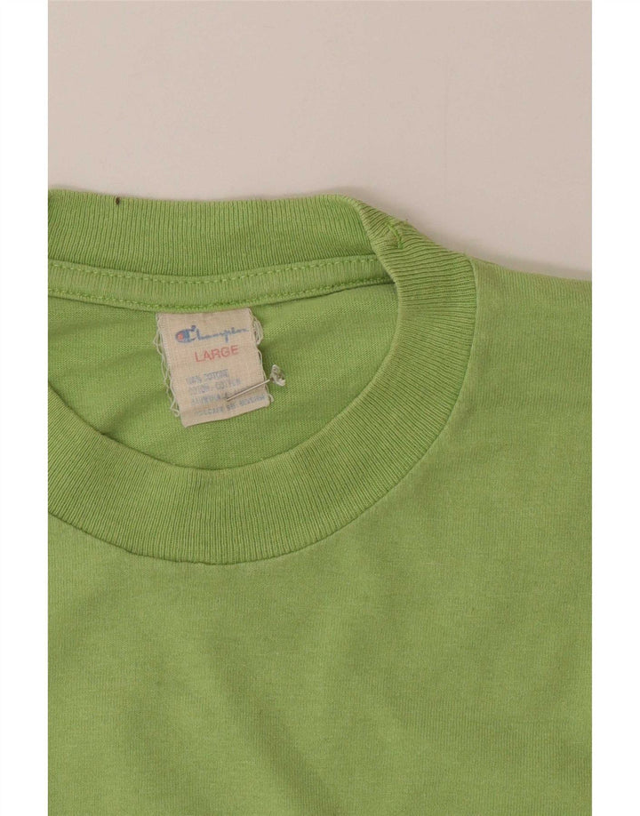 Champion Herren-T-Shirt mit Grafik, Größe L, Grün, Baumwolle