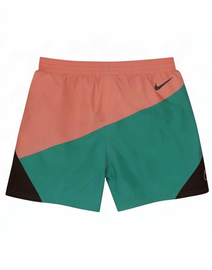 Nike Herren-Badeshorts mit Grafik, mittelgroß, mehrfarbig, Farbblock