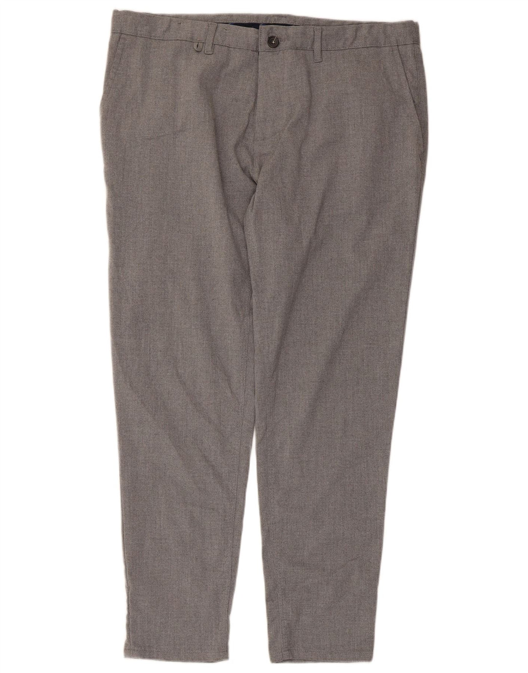 Zara Slim Chino-Hose für Herren, EU 48, XL, W38, L28, Grau, Polyester
