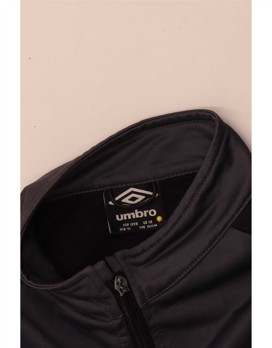 Umbro Jungen-Trainingsanzug-Top-Jacke, 11–12 Jahre, graues Polyester
