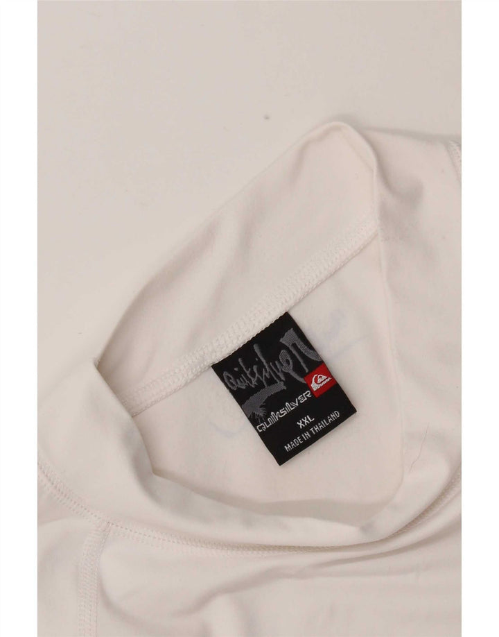 Quiksilver Herren-T-Shirt mit Grafik, 2XL, weißes Nylon