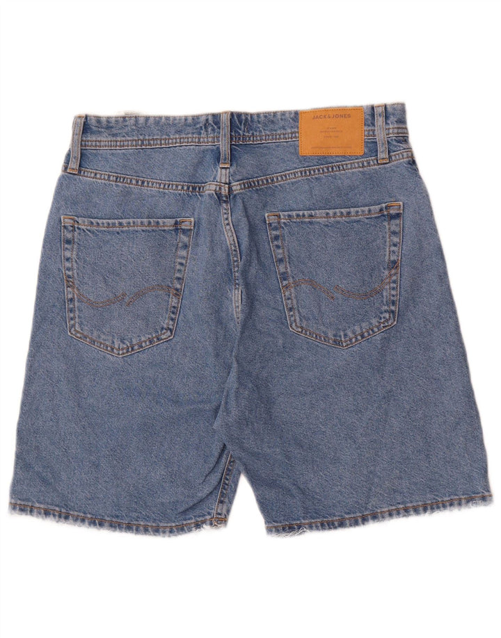 Jack & Jones Herren-Jeansshorts, mittelgroß, W32, blaue Baumwolle