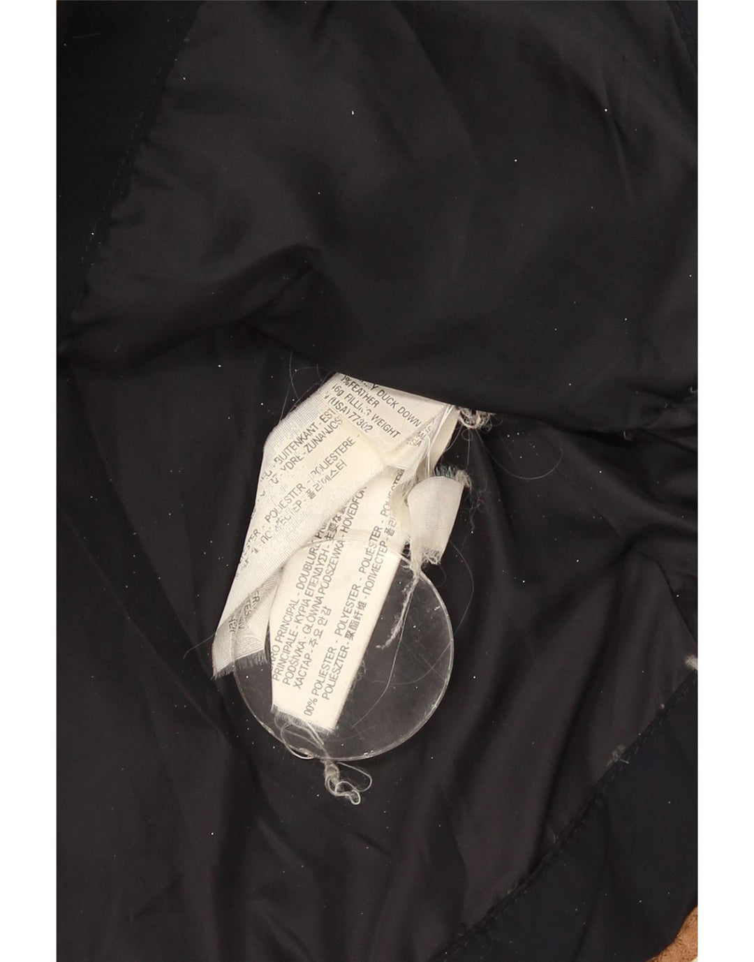 Zara Damen-Jacke mit Kapuze, gepolstert, UK 18, XL, Marineblau, Polyester