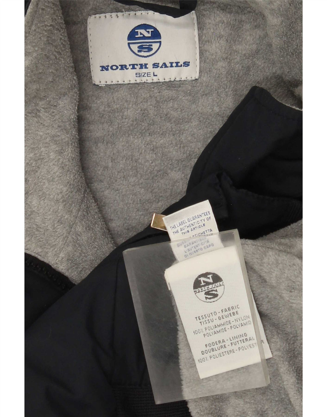 North Sails Herren Bomberjacke UK 40 Large Marineblau Polyamid