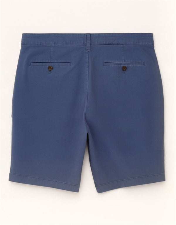 Marks & Spencer Herren-Chinoshorts W34, Größe L, Blau, Baumwolle