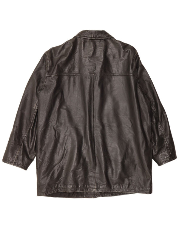 Vintage Herren Lederjacke UK 44 2XL Schwarz