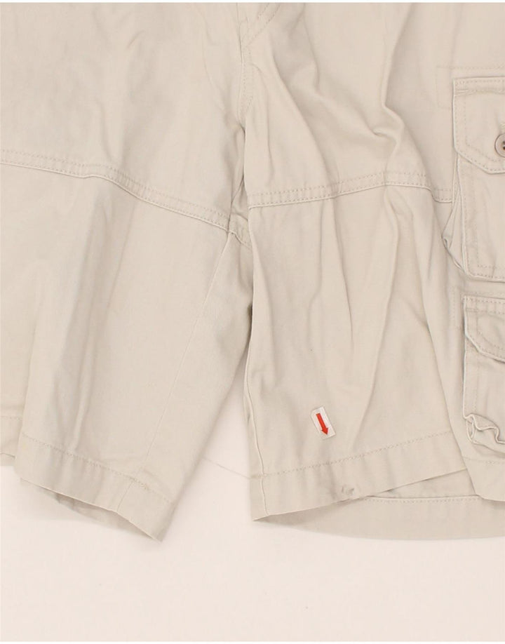IZOD Mens Cargo Shorts W36 Large Off White Cotton Vintage Izod and Second-Hand Izod from Messina Hembry 