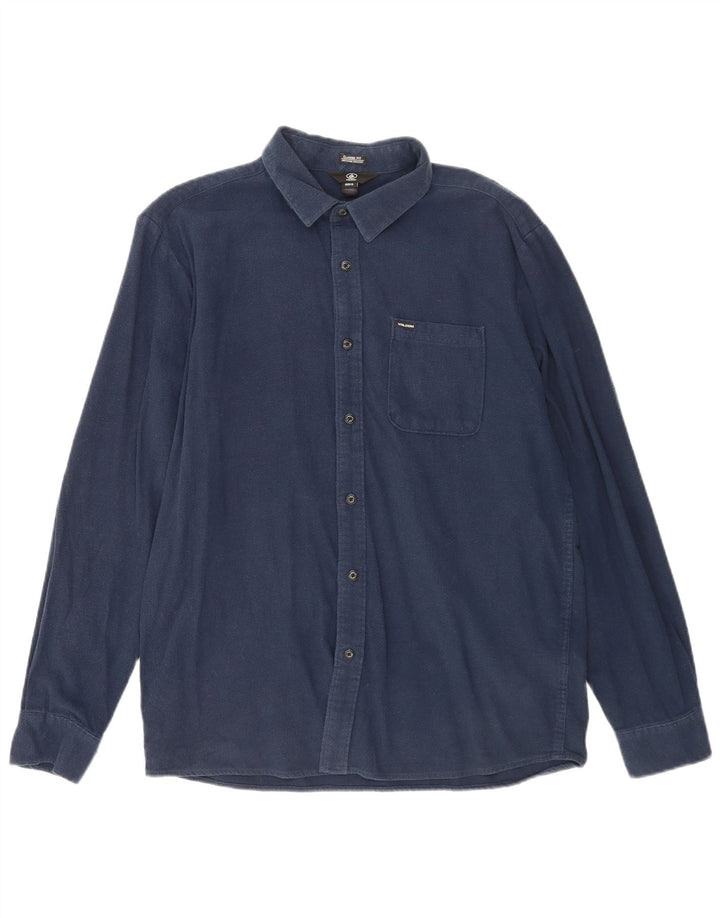 Volcom Herren-Hemd mit klassischer Passform, XL, Marineblau, Baumwolle