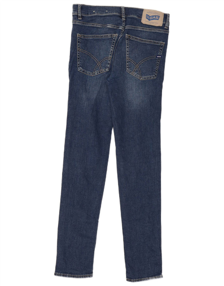 Gas Damen Skinny Jeans W30 L32 Blau