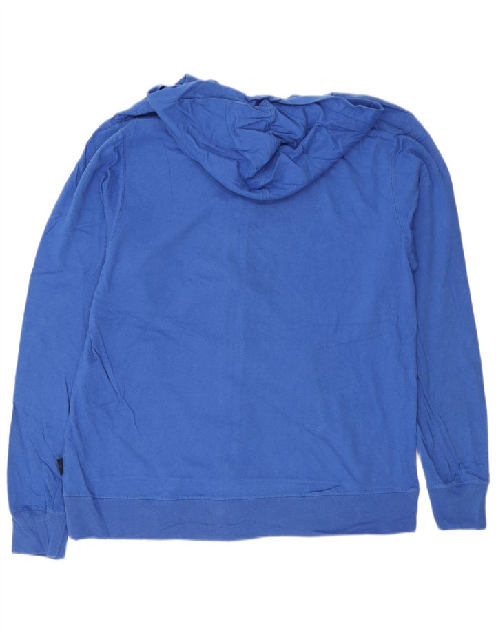 Champion Herren-Kapuzenpullover mit Reißverschluss, groß, aus blauer Baumwolle
