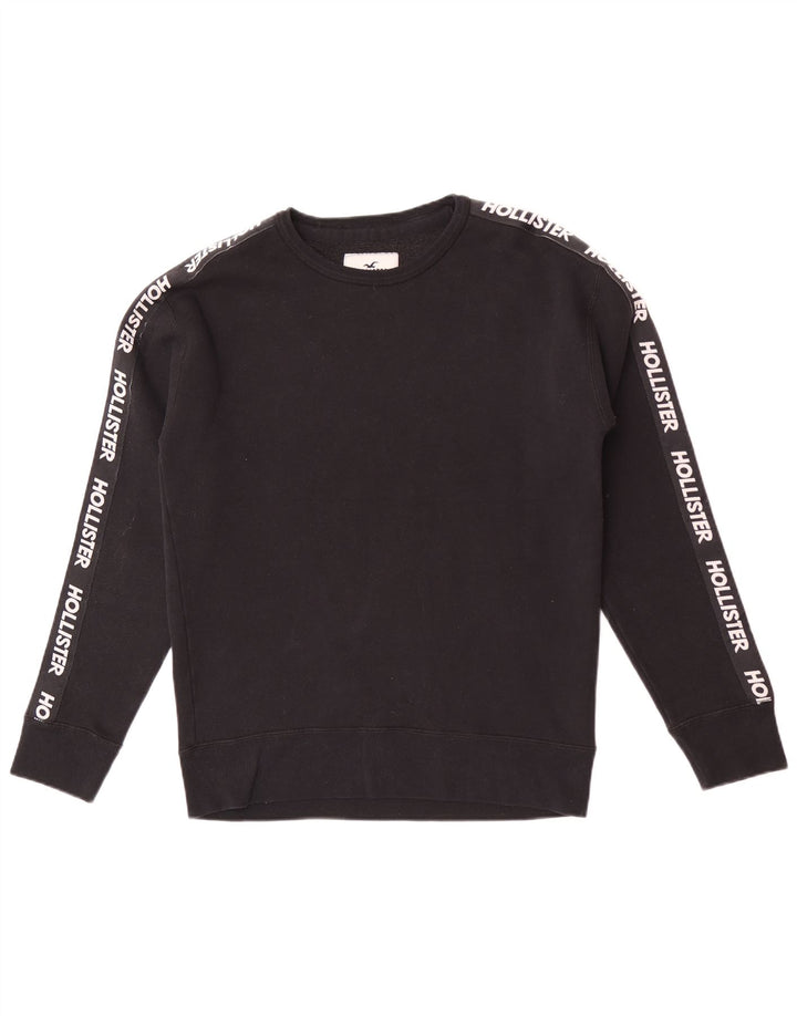 Hollister Herren-Sweatshirt mit Grafik, Größe S, Schwarz, Farbblockdesign