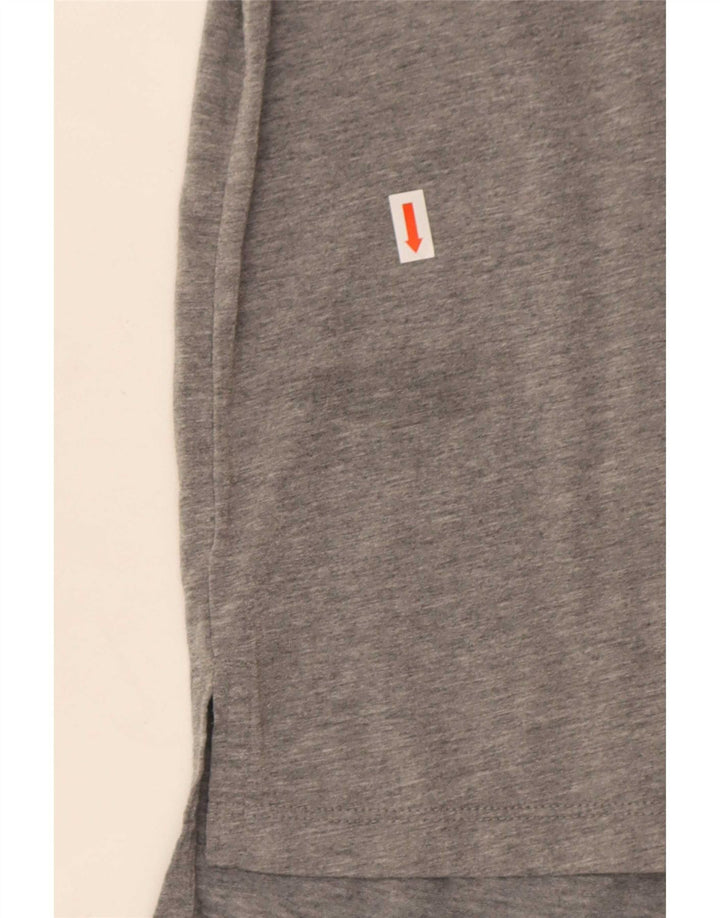 Nike Herren-T-Shirt mit Grafik, mittelgrau gefleckte Baumwolle