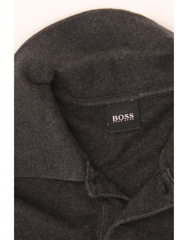 HUGO BOSS Mens Polo Shirt XL Grey Vintage Hugo Boss and Second-Hand Hugo Boss from Messina Hembry 