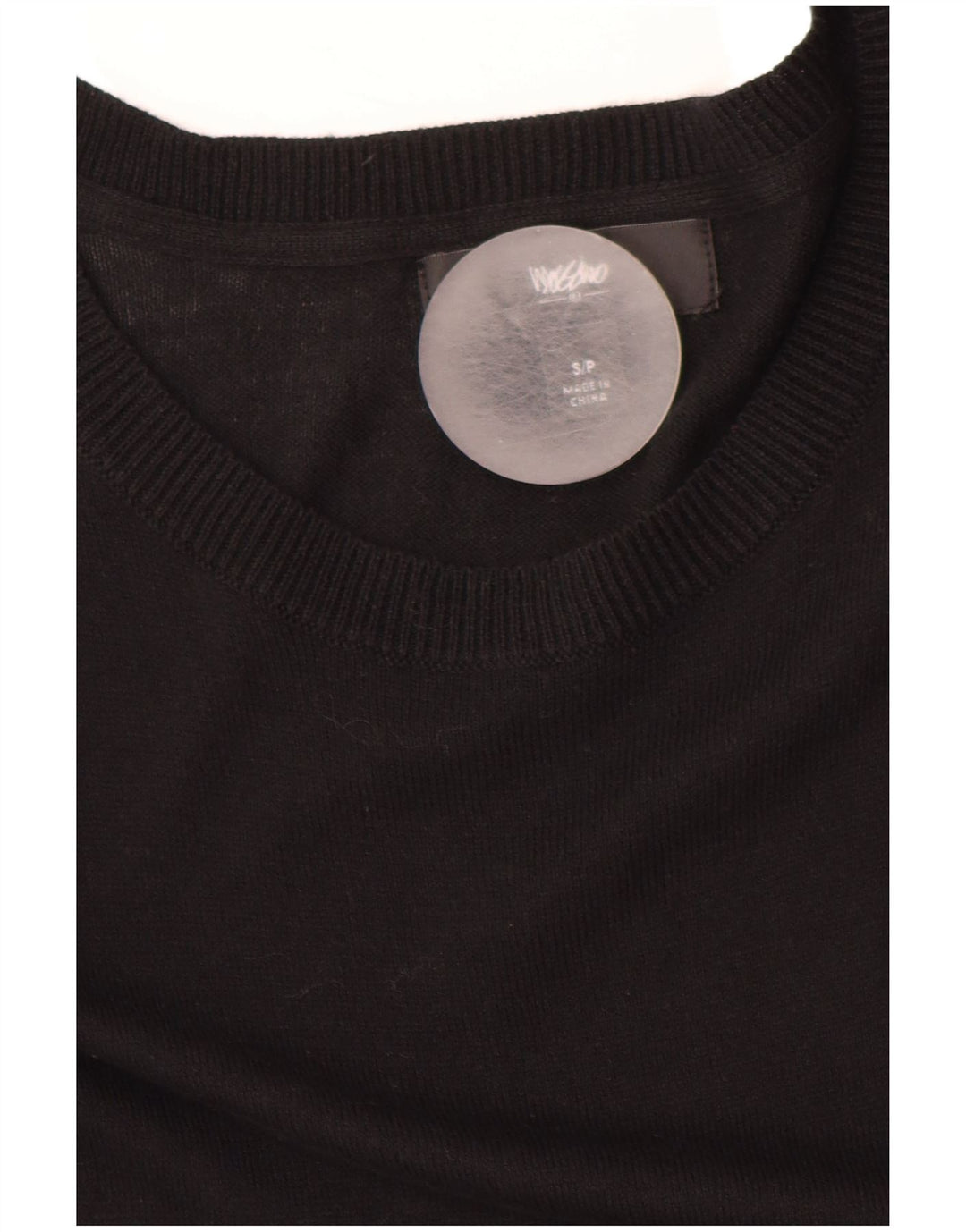 MOSSIMO Damen-Pulloverkleid mit 3/4-Ärmeln, Gr. 10, Größe S, Schwarz, Baumwolle