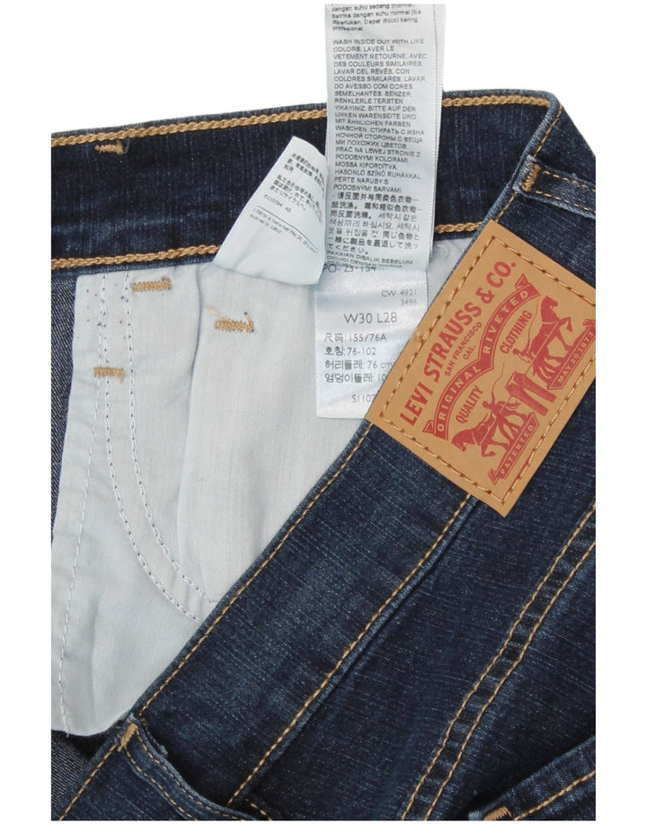 Levi's Damen Skinny Jeans W30 L28 Blaue Baumwolle