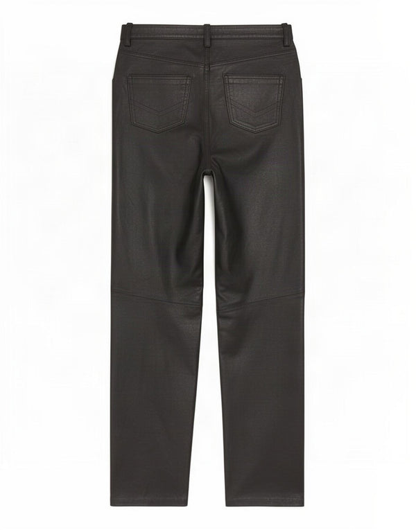 Hyde Damen gerade Lederhose UK 14 Large W32 L30 Schwarz